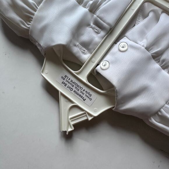 Little Things Mean A lot Girls Preemie Dress Christening Gown Baptism Set - Picture 7 of 10